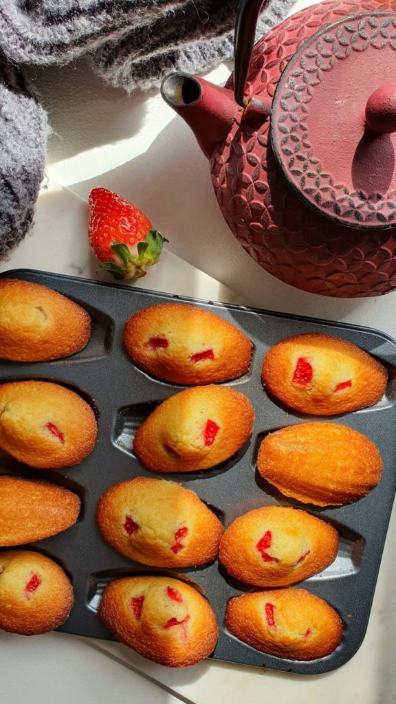 Madeleines fraises