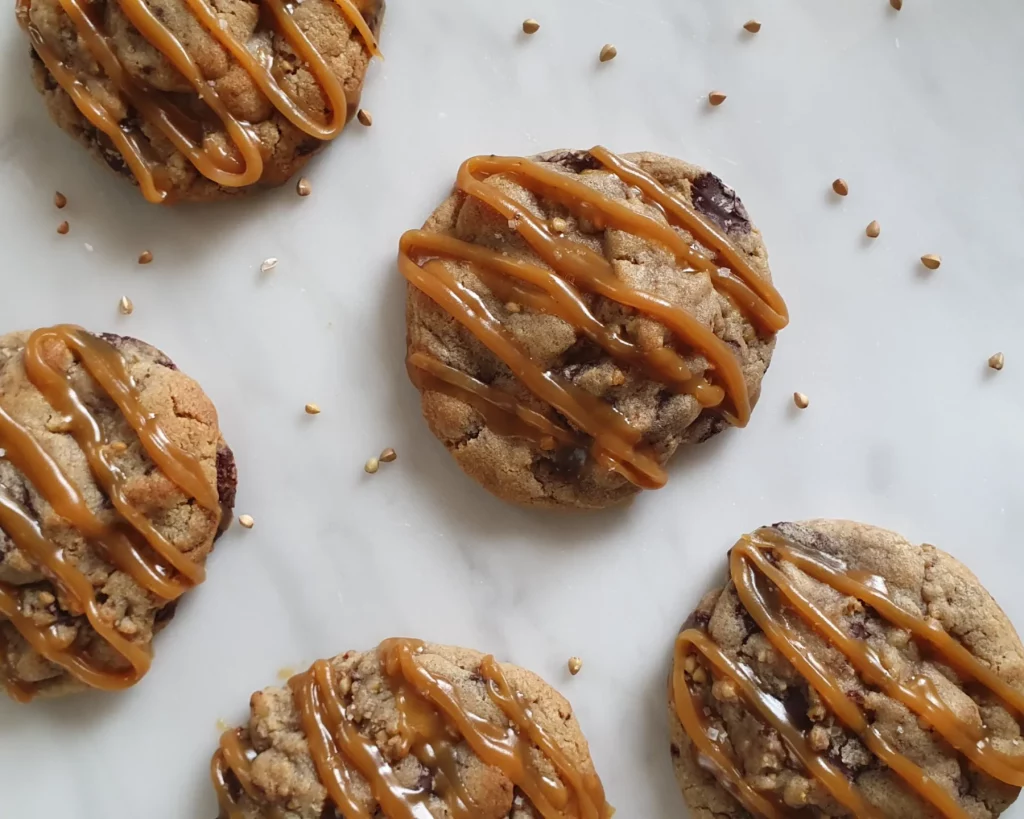 Cookies sarrasin caramel beurre salé